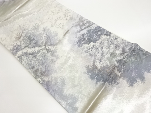 JAPANESE FUKURO OBI / WOVEN TREES